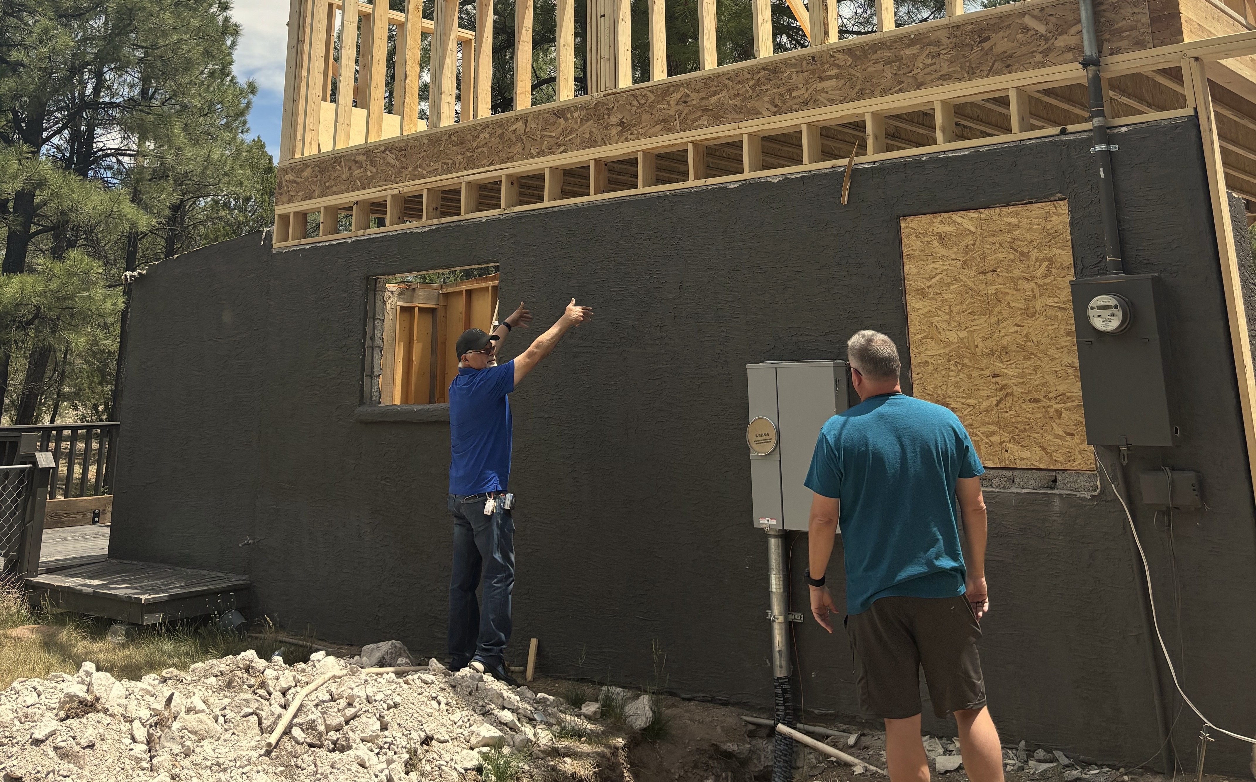 General Contractor Travis working on an Arizona home addition.