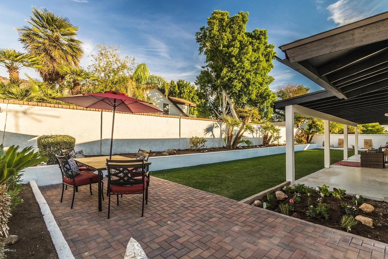 Backyard remodel in a home near the Biltmore in Arizona.