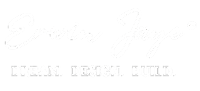 Erwin Jaye Luxury Homes logo with slogan: Dream. Design. Build.
